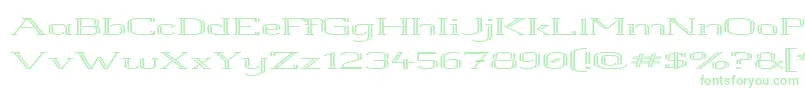 Whitlroll Font – Green Fonts on White Background