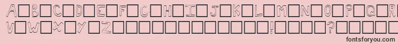 Toast Font – Black Fonts on Pink Background