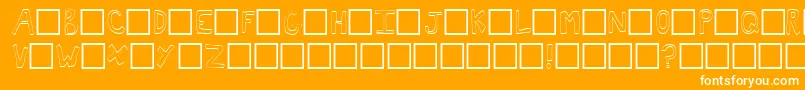 フォントToast – オレンジの背景に白い文字