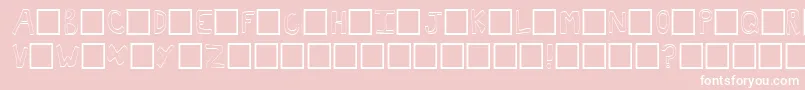 Toast Font – White Fonts on Pink Background