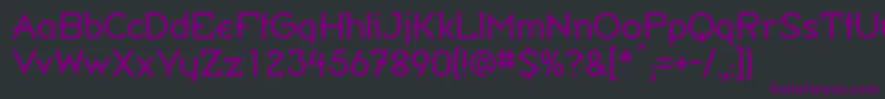 CwBandy Font – Purple Fonts on Black Background
