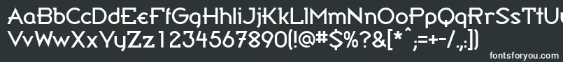 CwBandy Font – White Fonts on Black Background
