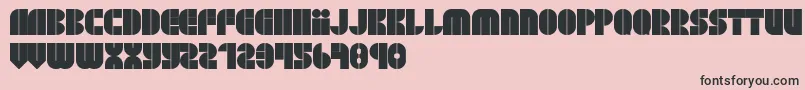 BlockjayewRegular Font – Black Fonts on Pink Background