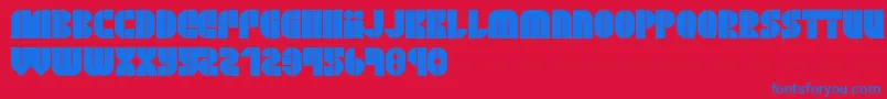 fuente BlockjayewRegular – Fuentes Azules Sobre Fondo Rojo