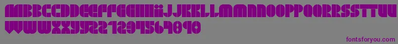 BlockjayewRegular-fontti – violetit fontit harmaalla taustalla