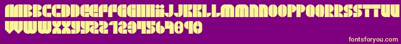 fuente BlockjayewRegular – Fuentes Amarillas Sobre Fondo Morado