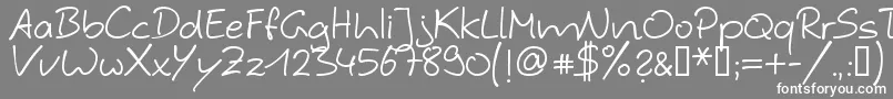 Hybi4 Font – White Fonts on Gray Background