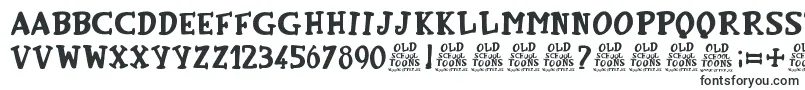 OldSchoolToons-fontti – Alkavat O:lla olevat fontit