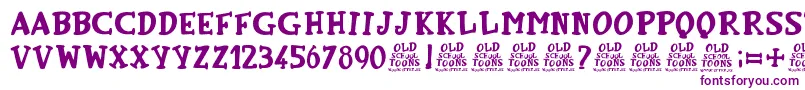 OldSchoolToons Font – Purple Fonts