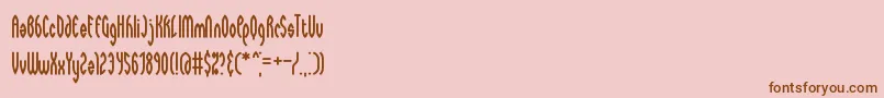 More about Wayward Font Wayward Font – Brown Fonts on Pink Background