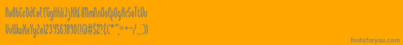 Wayward-Schriftart – Graue Schriften auf orangefarbenem Hintergrund