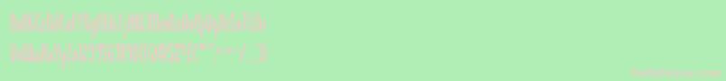 Fonte Wayward – fontes rosa em um fundo verde