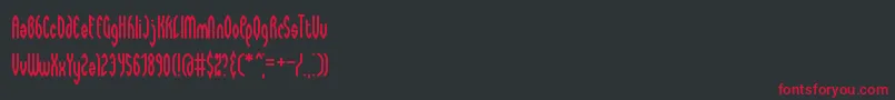 Wayward Font – Red Fonts on Black Background