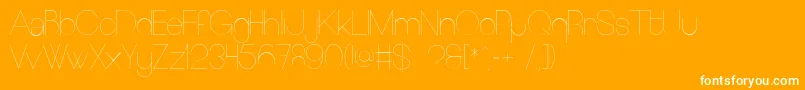 EuropeundergroundLight Font – White Fonts on Orange Background