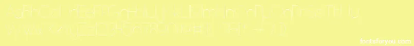 EuropeundergroundLight Font – White Fonts on Yellow Background