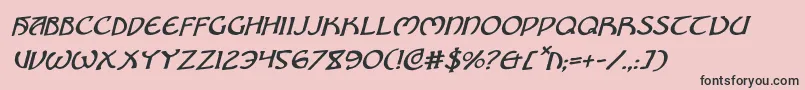 Brinathynrot Font – Black Fonts on Pink Background