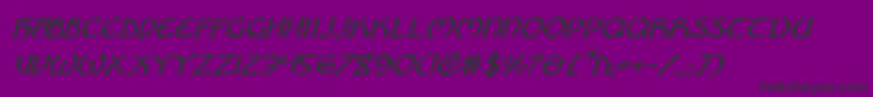 Brinathynrot Font – Black Fonts on Purple Background