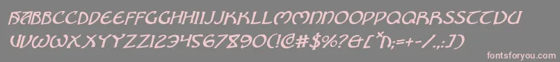 Brinathynrot Font – Pink Fonts on Gray Background
