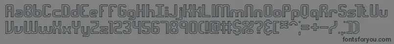 Intersc Font – Black Fonts on Gray Background