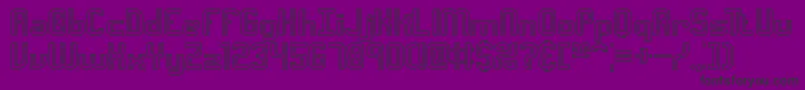 Intersc Font – Black Fonts on Purple Background