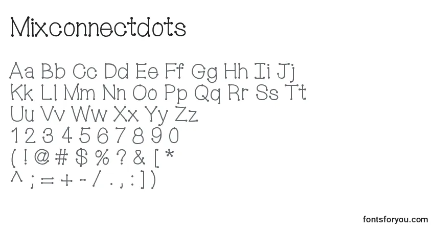 Police Mixconnectdots - Alphabet, Chiffres, Caractères Spéciaux