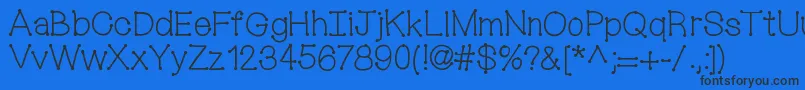 Шрифт Mixconnectdots – чёрные шрифты на синем фоне