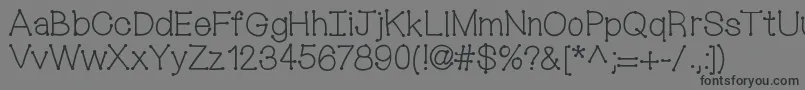 フォントMixconnectdots – 黒い文字の灰色の背景