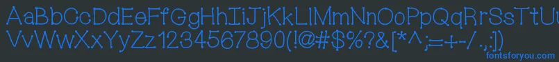 Mixconnectdots Font – Blue Fonts on Black Background