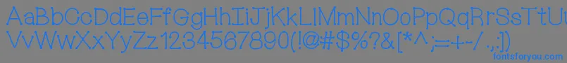 Шрифт Mixconnectdots – синие шрифты на сером фоне