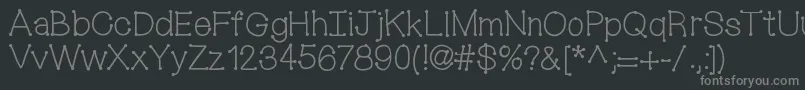 Шрифт Mixconnectdots – серые шрифты на чёрном фоне