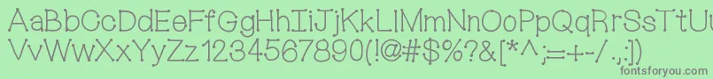 Mixconnectdots Font – Gray Fonts on Green Background