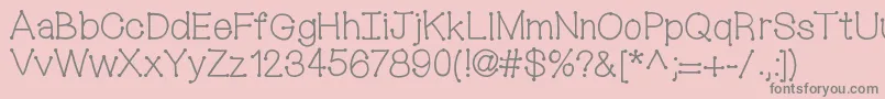 Mixconnectdots Font – Gray Fonts on Pink Background