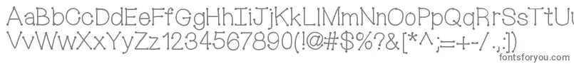 Mixconnectdots Font – Gray Fonts on White Background