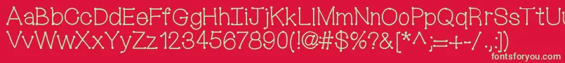 Mixconnectdots Font – Green Fonts on Red Background