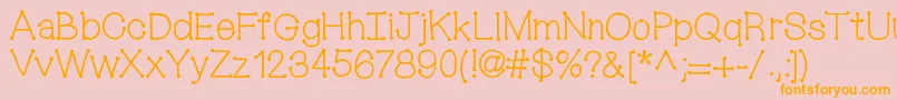 Mixconnectdots Font – Orange Fonts on Pink Background