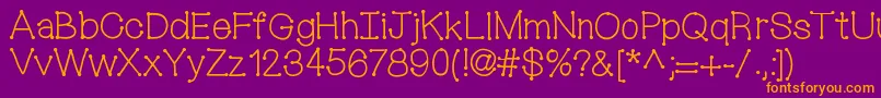 Mixconnectdots Font – Orange Fonts on Purple Background