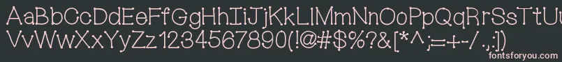 Шрифт Mixconnectdots – розовые шрифты на чёрном фоне
