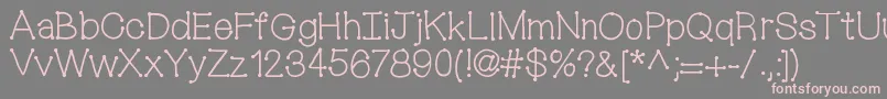 Шрифт Mixconnectdots – розовые шрифты на сером фоне