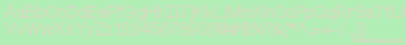 Mixconnectdots Font – Pink Fonts on Green Background