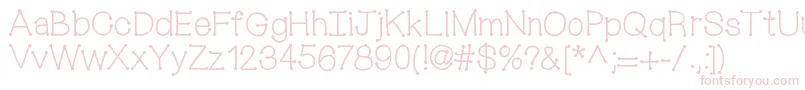 Шрифт Mixconnectdots – розовые шрифты на белом фоне