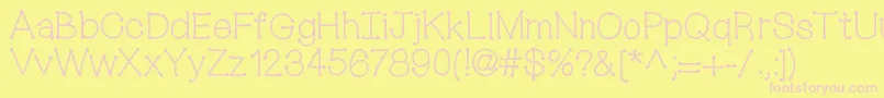 Mixconnectdots Font – Pink Fonts on Yellow Background