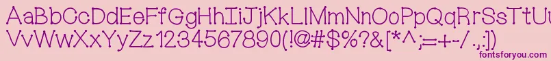 Mixconnectdots Font – Purple Fonts on Pink Background