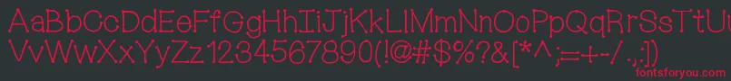 Mixconnectdots Font – Red Fonts on Black Background