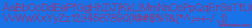 Mixconnectdots Font – Red Fonts on Blue Background