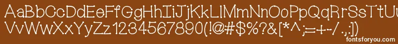 Mixconnectdots Font – White Fonts on Brown Background