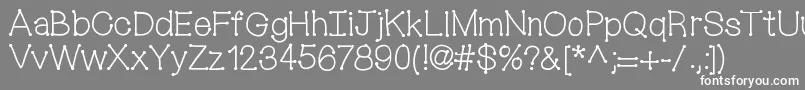 Mixconnectdots Font – White Fonts on Gray Background