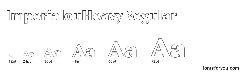 ImperialouHeavyRegular Font Sizes