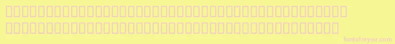 フォントMcsSquare – ピンクのフォント、黄色の背景