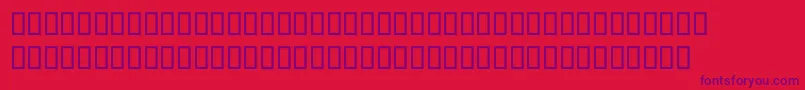 McsSquare Font – Purple Fonts on Red Background