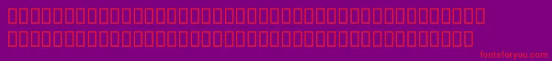 McsSquare Font – Red Fonts on Purple Background